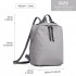 LG1904-MISS LULU PRISMUSMUSTER LEDER LOOK RUCKSACK GRAU